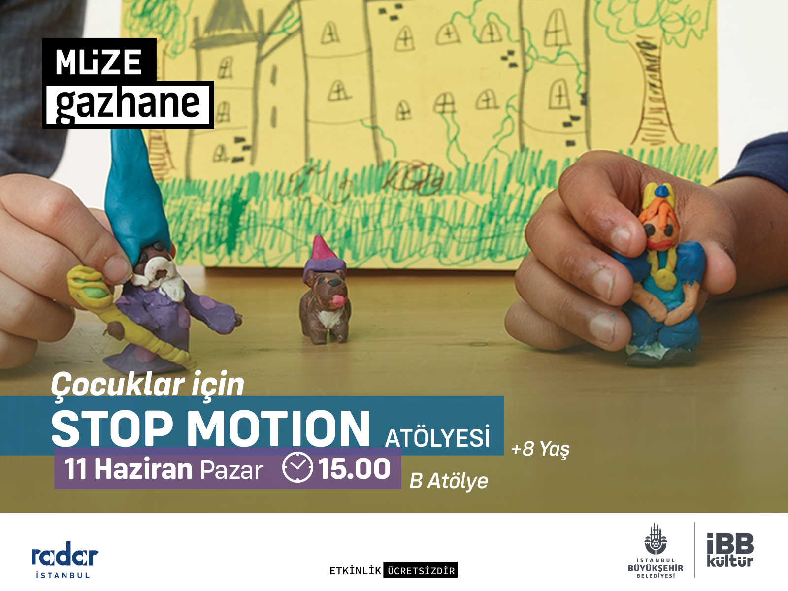 Çocuklar İçin Stop Motion Atölyesi (8 Yaş ve Üzeri)