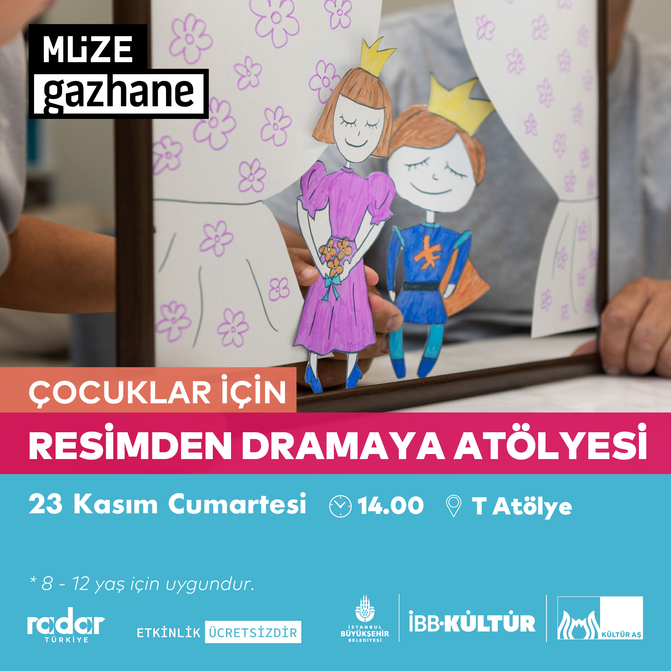 Çocuklar için Resimden Dramaya Atölyesi (8-12 yaş)