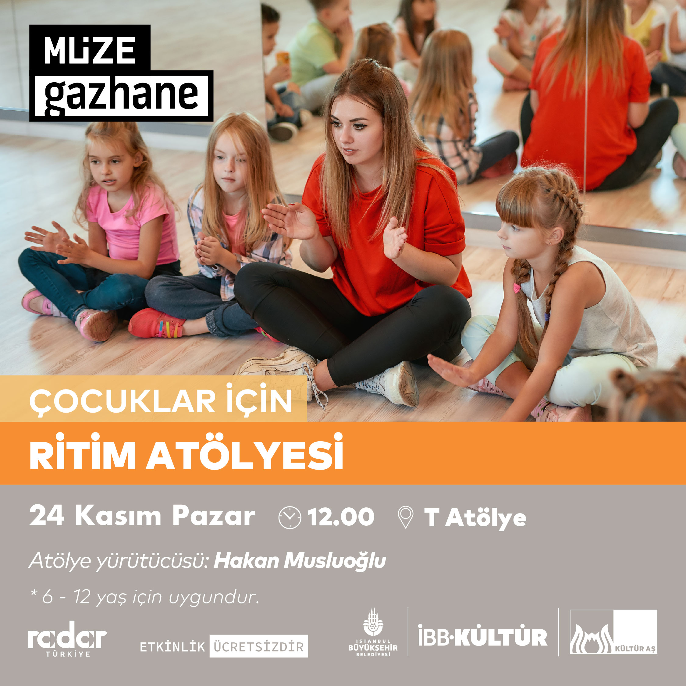 Çocuklar için Ritim Atölyesi (6- 12 yaş)