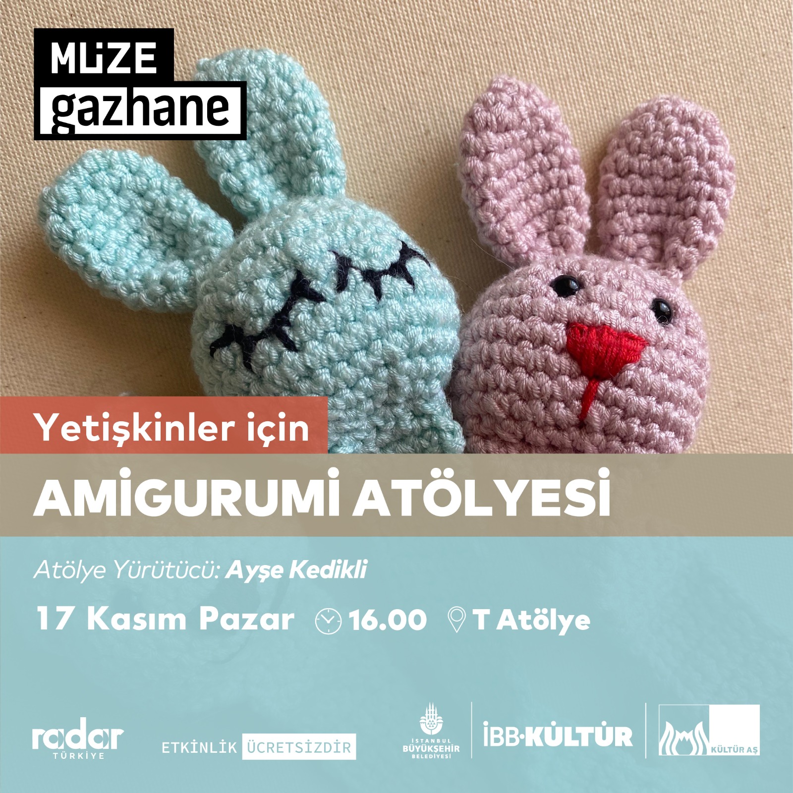 Yetişkinler için Amigurumi Atölyesi