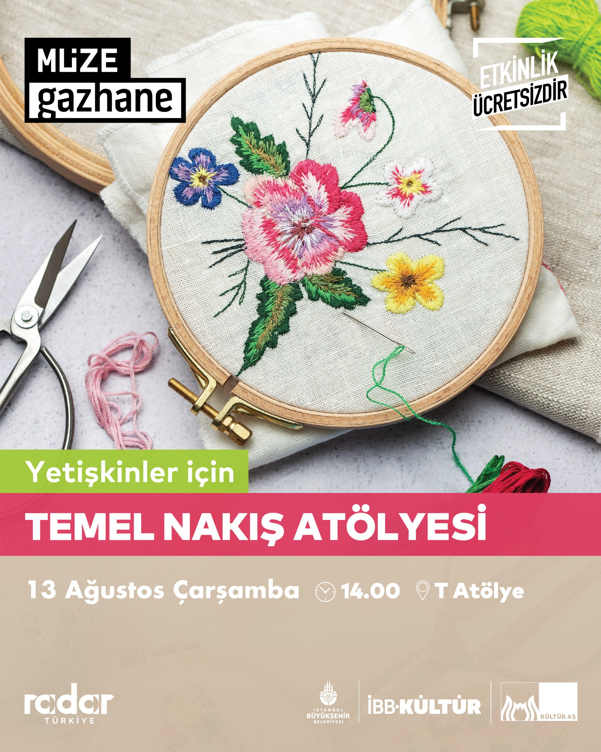 Yetişkinler için Nakış Atölyesi