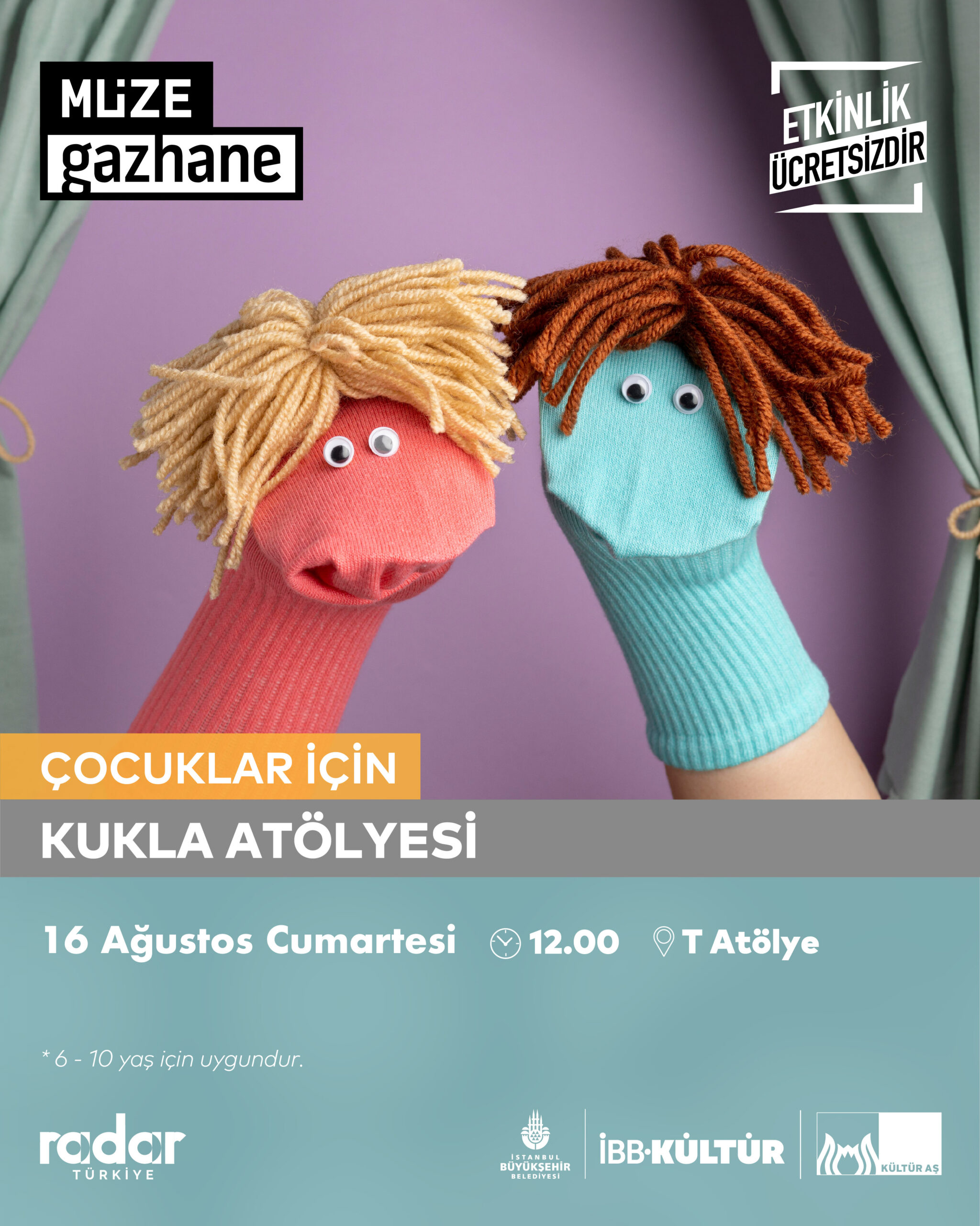 Çocuklar için Kukla Atölyesi