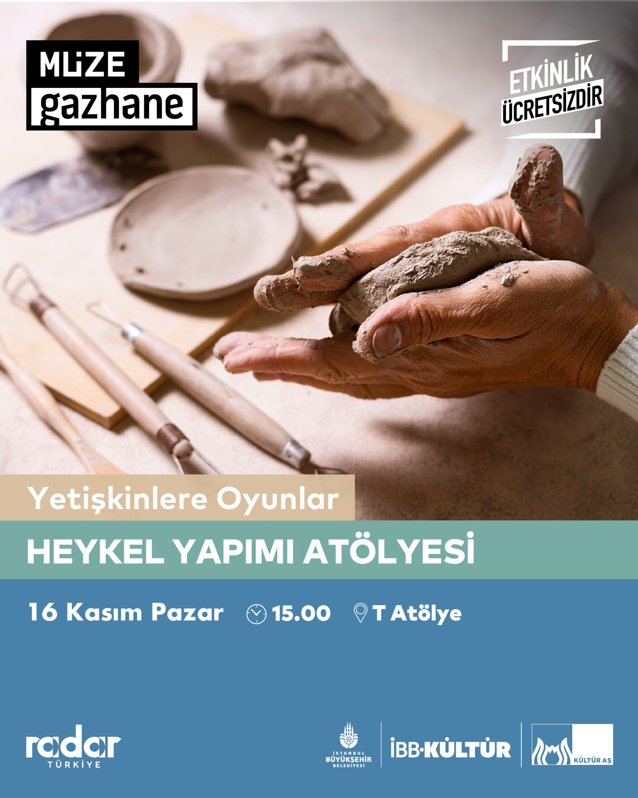 Yetişkinler için Heykel Yapımı Atölyesi