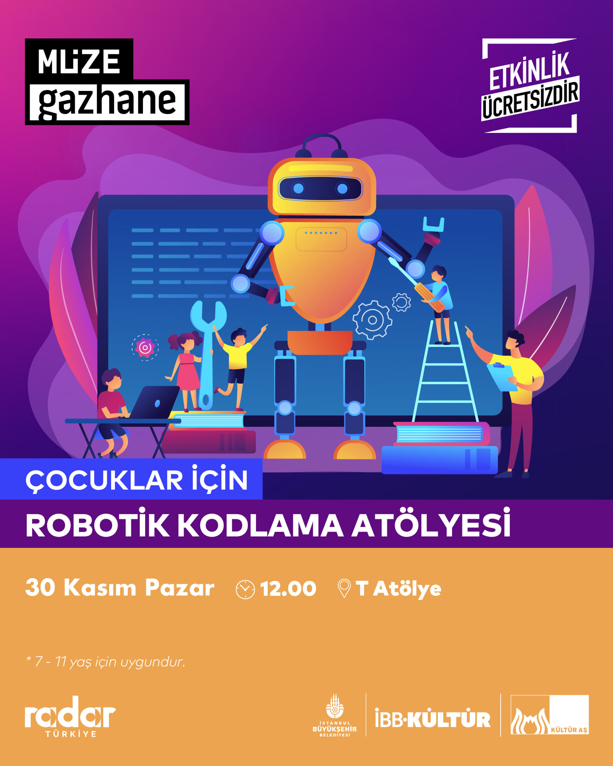 Çocuklar için Robotik Kodlama Atölyesi