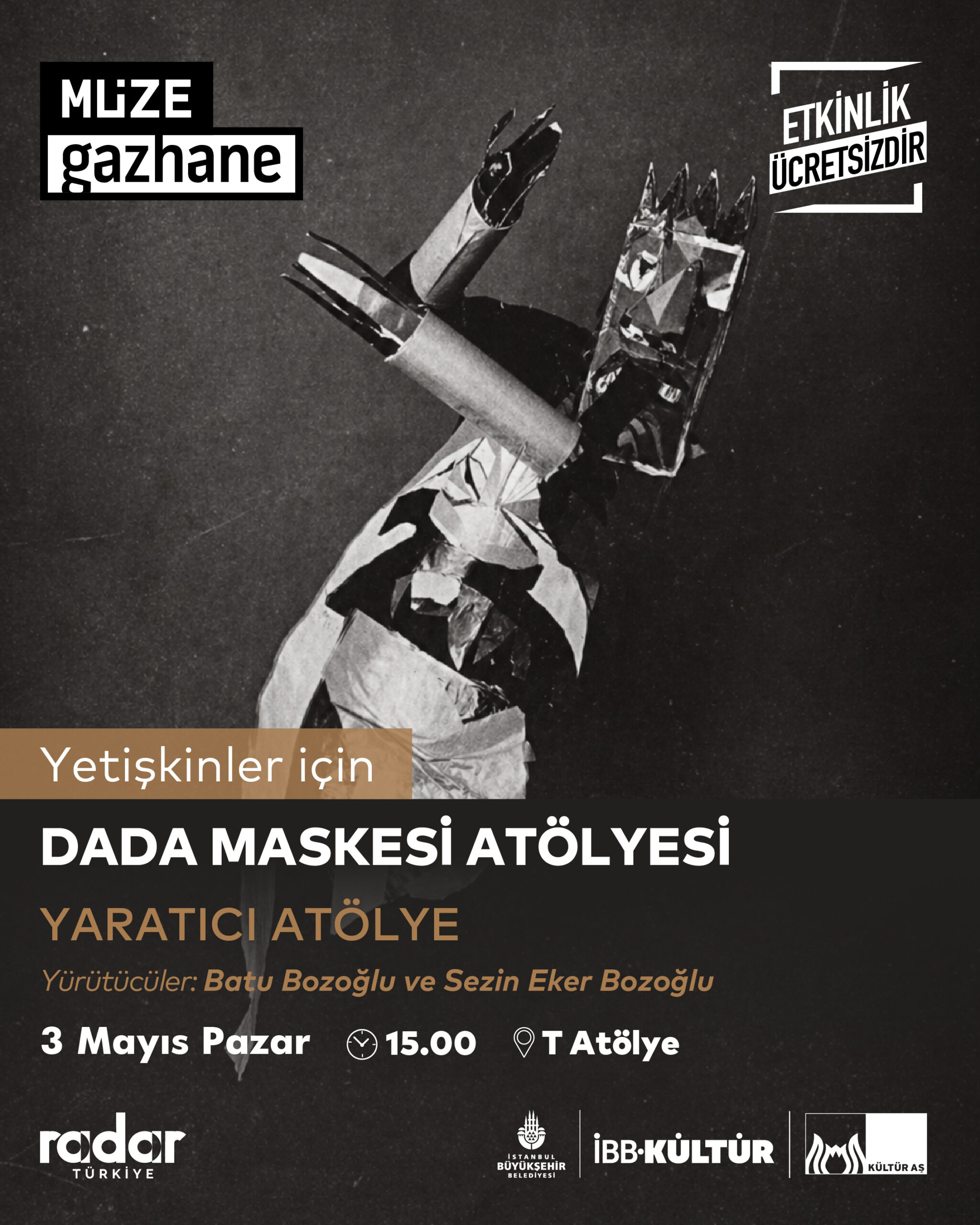 Yetişkinler için Dada Maskesi Atölyesi