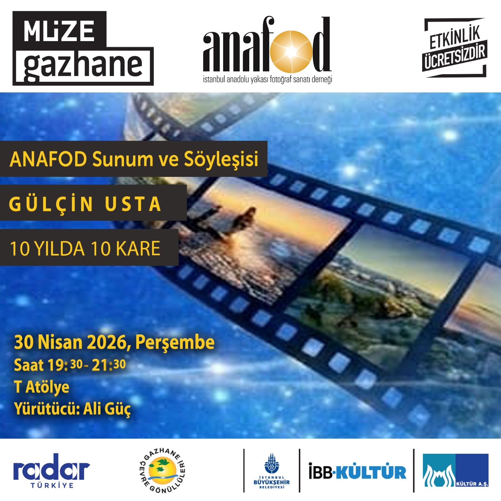 ANAFOD – GÜLÇİN USTA Fotoğraf Sunum ve Söyleşisi