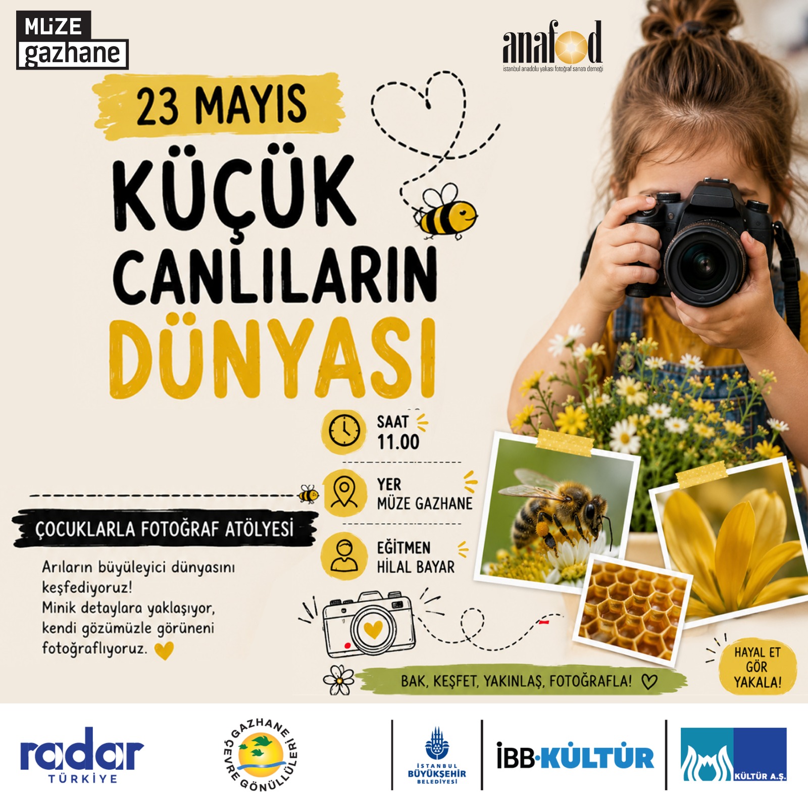 Küçük Canlıların Dünyası – Çocuklar için Fotoğraf Atölyesi